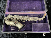 Original Silver CG Conn New Wonder Curved Soprano Sax to High F - Serial # 45784